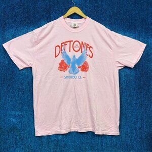 Deftones Dia De Los Deftones Rock Pink T-Shirt Size 2XL